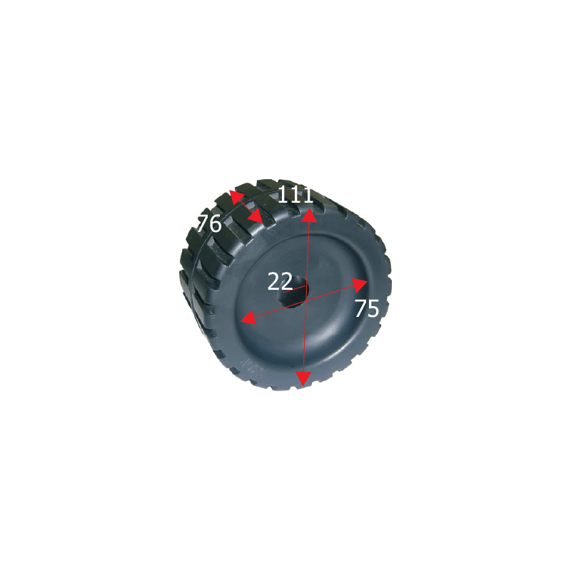 Sidorullens bredd 125 mm - 1