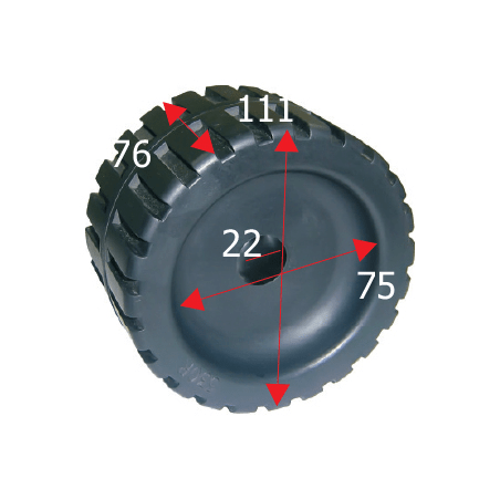 Sidorullens bredd 125 mm - 1