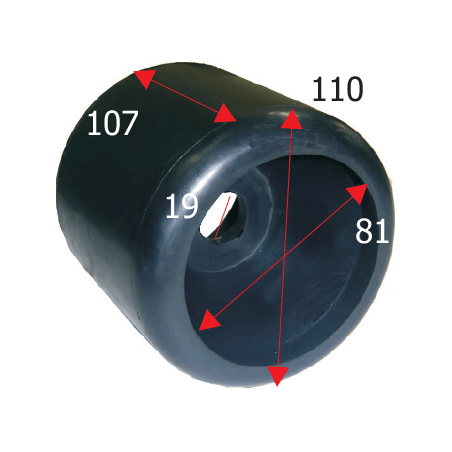 Siderulle bredde 110 mm højde 107 mm - 1