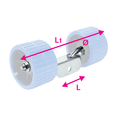Holder til 2 sideruller - 1