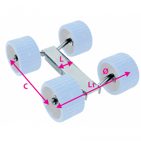 Holder til 4 sideruller - 1