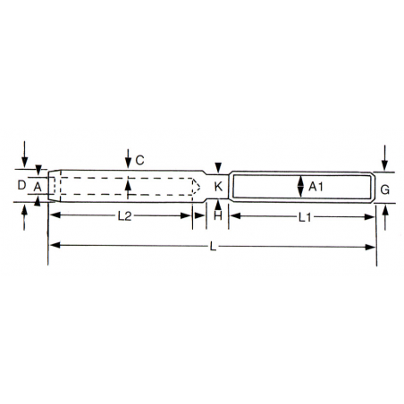 Terminal AISI 316 - 2