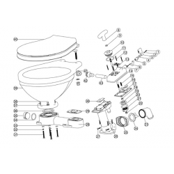 Repairkits til Nuova Rade manuelt toilet - 1