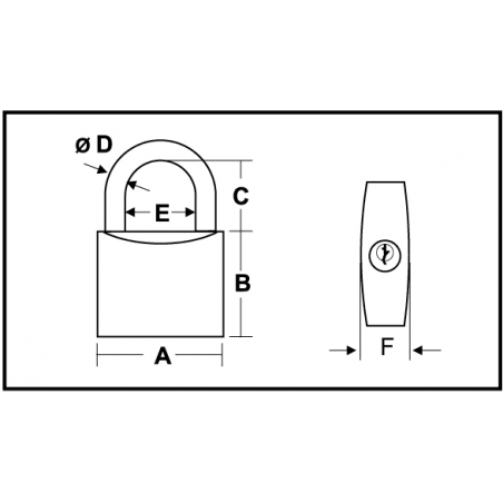 SeaLock Hængelås, lang bøjle - 5