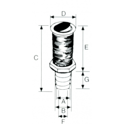 Lænseventil, plast - 1
