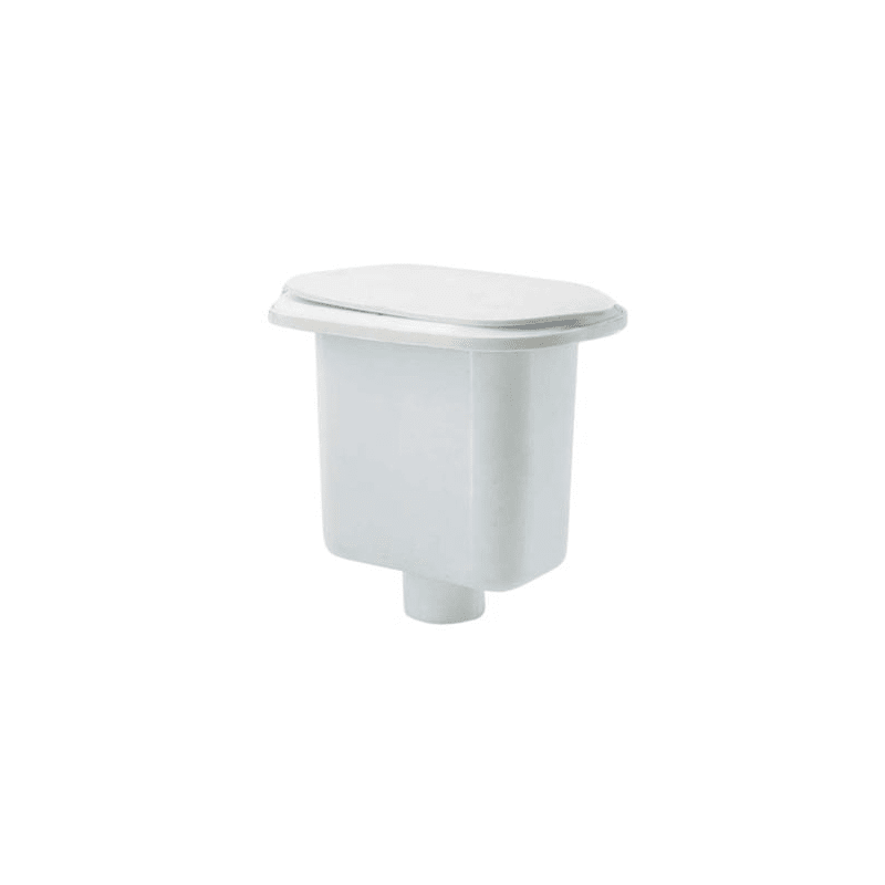 Inbyggd duschhållare med lock, fyrkantig - 1