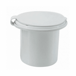 Inbyggd duschhållare med lock, rund - 1