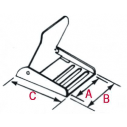 Nylonspänne för vävband - 1