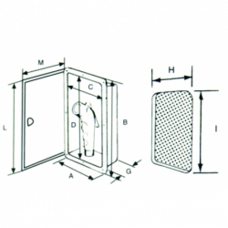 Indbygningsskab for bruser - 1