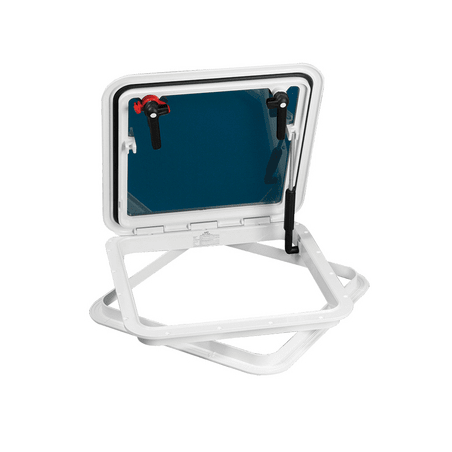 Top Line Luge i hvid plast med inderramme - 1