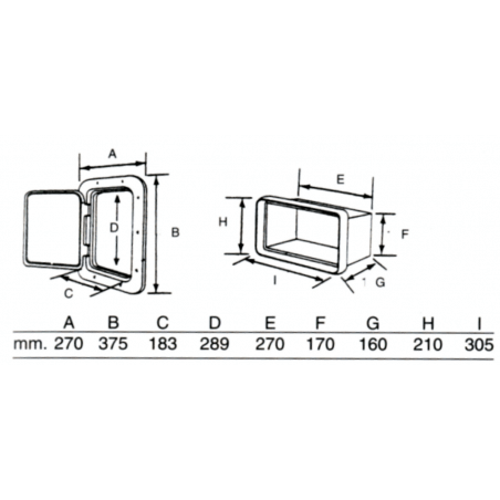 Top Line luge med boks,rektangulær - 2