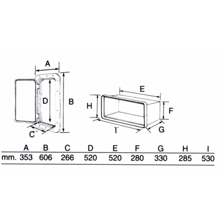 Top Line luge med boks rektangulær - 2
