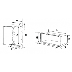 Indbygningsboks med luge - 1