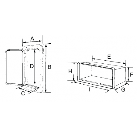 Indbygningsboks med luge - 2