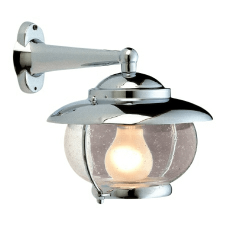 Vägglampa i förkromad mässing - 1