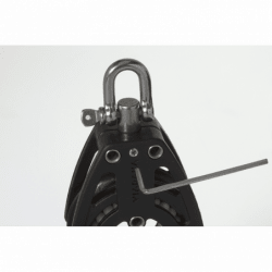 Enkelblock med schackel och hundtand 10 mm - 1