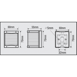Lalizas LED-lykta, upp till 7 m - 1