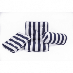 Kapokpuder, stribet/navy - 1