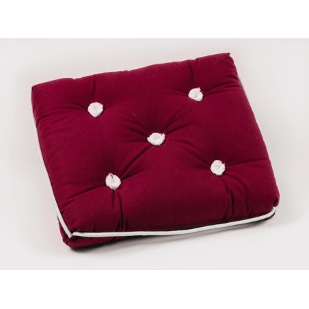 Kuddar i kapok, vinröd - 2