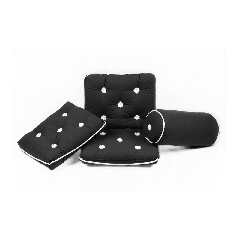 Kapok-kuddar, svart - 1