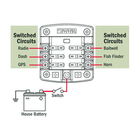Säkringshållare, 12-krets - 2