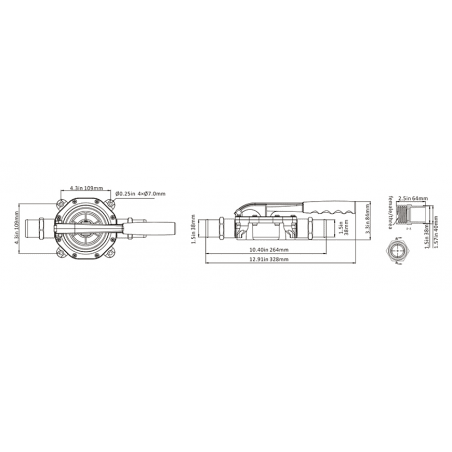 Membran håndlænsepumpe - 1
