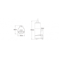 Dränkbar pantrypump 12 V - 16 l/min - 1