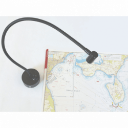 Kortlampe med flexarm på 50 cm. I sort. - 1