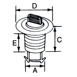 Bundprop i plast - 1
