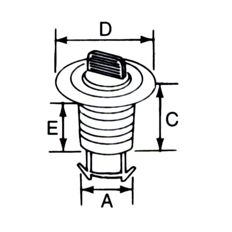 Bottenplugg i plast - 2