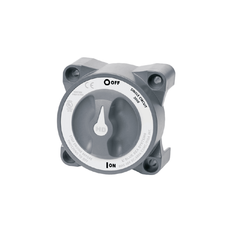 Blue Sea System batteriomskifter 600A og hovedafbryder HDM-Serie - 1