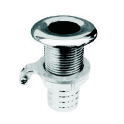 Bottengenomföring med slanganslutning i rostfritt stål AISI 316 - 8