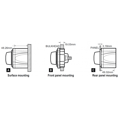 Blue Sea System batteriomskifter 300A og hovedafbryder M-serie - 16
