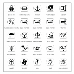 Självhäftande symboler - 1