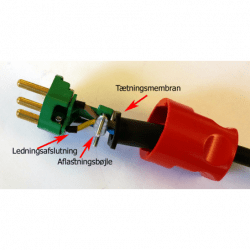 Adapterkabel DK hona - CEE hona - 4
