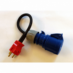 Adapterkabel DK hane - CEE hona - 1