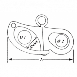 Jibbkrok utan svivel - 1
