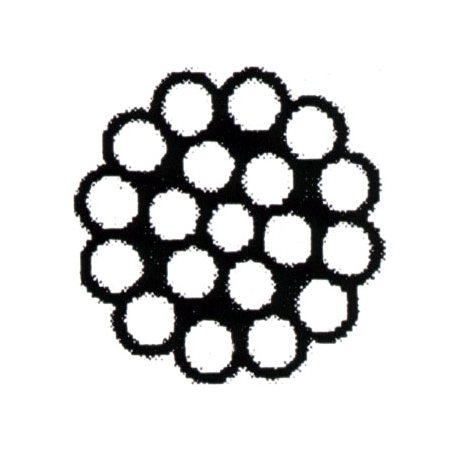 Stålwire 1x19 AISI 316 - 2