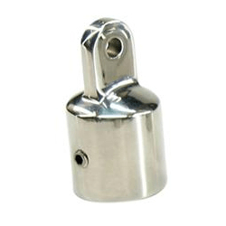 Kalechebeslag top i rustfrit stål 25mm - 1