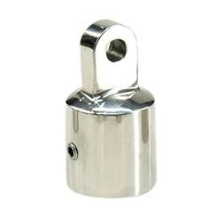 Kalechebeslag top i rustfrit stål 25mm - 1