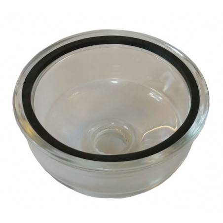 Gummipakningen vises placeret i glasskålen. Glasskålen medfølger ikke.