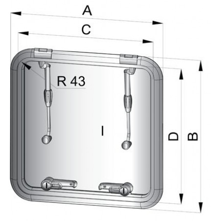 ALTUS ventilation hatch - model 1