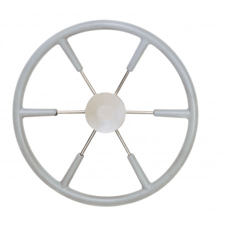 VETUS steering wheel (550 mm - 21") with PU-foam layer grey