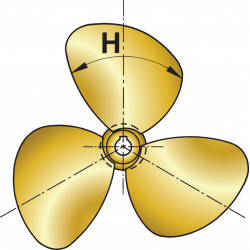 VETUS 3-bladed propeller P3C, 12" x 8", right-handed