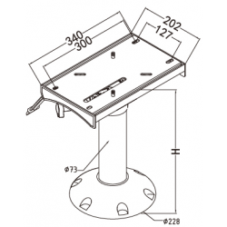 Stolestativ med slide - 2