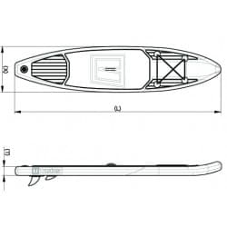 Inflatable stand up paddling board