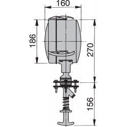 Stainless steel (AISI 316) searchlight type Z