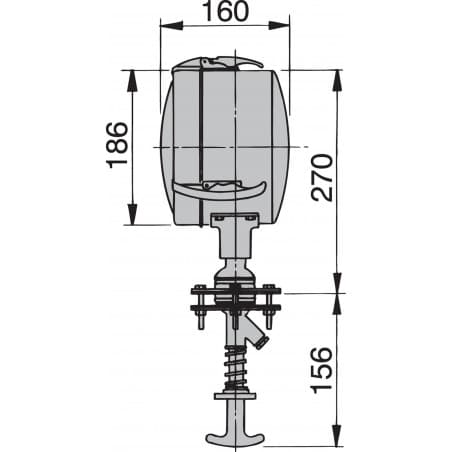Stainless steel (AISI 316) searchlight type Z