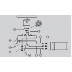 Monteringssæt til autopilot på Hydraulisk Styresystem (nær motor) - 1