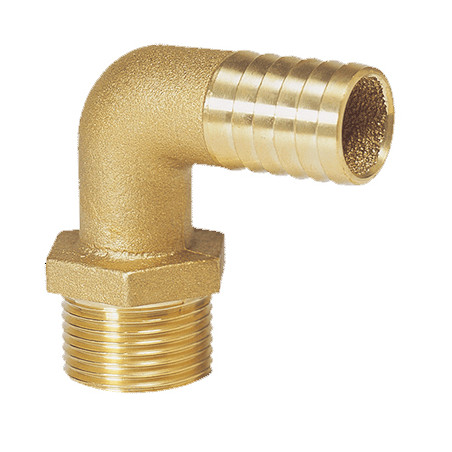 Brass 90 degr. bent 1/2" 13mm - 1